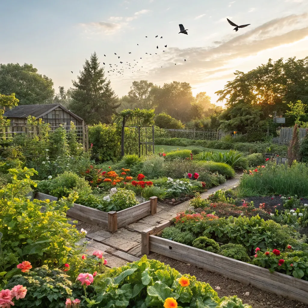 Jared's flourishing backyard garden